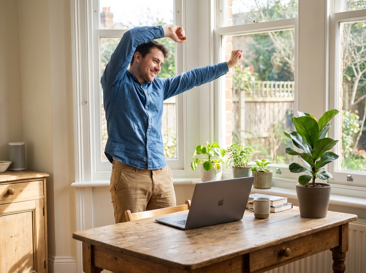 Jeune homme se détendant près d
